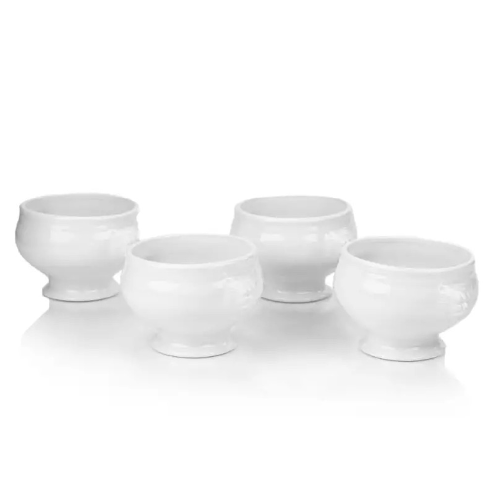 Lion’s head soup tureen set of 4